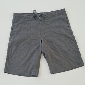 Prana Gray Linen Shorts